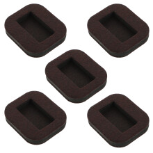 10Pcs Brown Chair Wheel Stoppers Felt Furniture Pads Floor Protectors