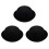 3Piece Melon Bowler Hat Hat Bowler Hat Bowler Hat  Hat Chaplin Hat Riding Hat (Black) 2