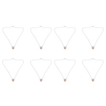 8X Doppeltes Herz Rosa Gold Feuerbestattung Urn Halskette Anhaenger Trichter Fuellung Kit Erinnerung Memorial Ashes