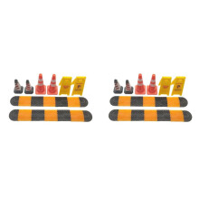 2Pcs 1:18 Simulation Deceleration Belt/Speed Bump/Speed Hump Scene Accessories 1/18 Car Model Underground Parking