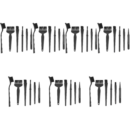 42Pcs Computer Cleaning Brush Set Black - Dust Removal for Electronics