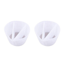 2X Tasses de MéLange de Couleurs DiviséEs RéUtilisables à 3 Canaux pour Peintures, Outils de Peinture de CouléE de RéSine Bricolage Faisant des