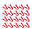 40Pcs Mini Red Scarves Creative Doll Decorations for Party Use 3