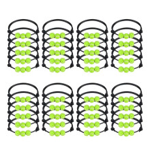 40 Pcs Tennis Charm Bracelets Tennis Tennis Beads Adjustable Wristbands Inspirational Sport Bracelet for Teens