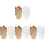400Pcs Decorative Cake Liners Oil-Proof Baking Cups for Weddings 1