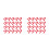 40Pcs Mini Red Scarves Creative Doll Decorations for Party Use 8