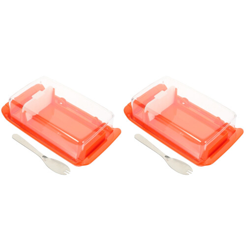 2Pcs Storage Box with Cover for Fresh Keeping