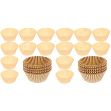 200Pcs Home Use Beige Paper Cake Cups Cupcake Baking Liners