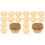 200Pcs Home Use Beige Paper Cake Cups Cupcake Baking Liners 1