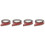 4pcs Floor Transition Strip Stone Plastic Excessive Strip Pvc 3