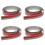 4pcs Floor Transition Strip Stone Plastic Excessive Strip Pvc 4
