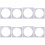 8Pcs Acrylic Layer Cake Mold Square Board Cake Decorating Tools 6