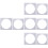 8Pcs Acrylic Layer Cake Mold Square Board Cake Decorating Tools 7