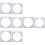 8Pcs Acrylic Layer Cake Mold Square Board Cake Decorating Tools 8