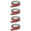 4pcs Floor Transition Strip Stone Plastic Excessive Strip Pvc 7