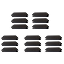 15X Black St Closed Single Coil Pickup Cover Sealed Pickup Covers