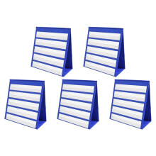 5X Desktop Taschen Karte Doppel Seitiger und Selbst Stehender Taschen Karten StäNder für Einzel Personen oder Kleine Gruppen (43 X 33 Cm)