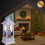 Battery-Operated White LED Christmas Lantern 4