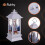 Battery-Operated White LED Christmas Lantern 6
