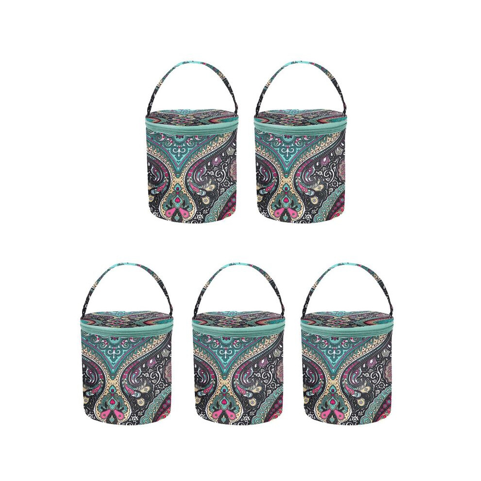 5X Yarn Storage Portable Bag, Small Size Knitting Projects Organizer For Yarns, Zipper Storage Bag A 4711164525815