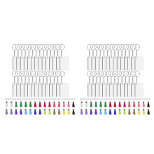 Sublimation Keychain Blanks Bulk 240Pcs Keychain Blanks Set with Rectangle Sublimation Blanks,for DIY Keychain Crafting