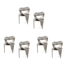 6X Pottery Glaze Tools Fingertip Dip Glaze Clip Stainless Steel Glaze Clip DIY Tea Cup Ceramic Coloring and Glazing Tool