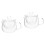 2Pcs Transparent Thickened Glass Teapot Scented Tea Holder 3