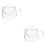 2Pcs Transparent Thickened Glass Teapot Scented Tea Holder 5