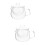 2Pcs Transparent Thickened Glass Teapot Scented Tea Holder 6