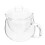 2Pcs Transparent Thickened Glass Teapot Scented Tea Holder 8