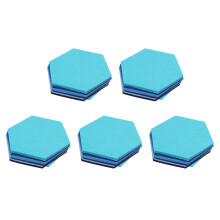 25Pcs Hexagon  Board Hexagonal  Wall Sticker Multifunction 3D Decorative Home Message Board  Series