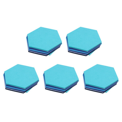 25Pcs Hexagon  Board Hexagonal  Wall Sticker Multifunction 3D Decorative Home Message Board  Series
