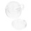 2Pcs Transparent Thickened Glass Teapot Scented Tea Holder 10