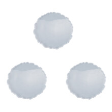 3X Molde EpóXi de Cristal Faça Você Mesmo Compota Mesa Giratória Redonda de Renda Porta Copos Decoração de Mesa Molde de Silicone