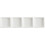 4Pcs Ceramic Snack Storage Plates White Square Design for Kitchen Use 1