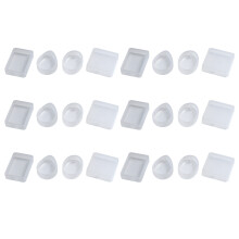 90 Pack Silicone Resin Pendant Mould Jewellery Molds with Hanging Hole for DIY Jewelry Making 5 Shapes