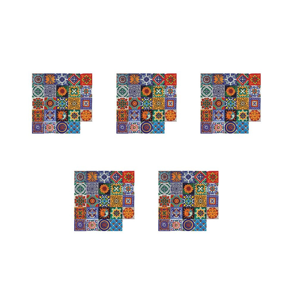 120Pcs Self Adhesive Mosaic Brick Tile 3D Sticker Kitchen Bathroom Wall Stickers -10X10cm 6132206254995