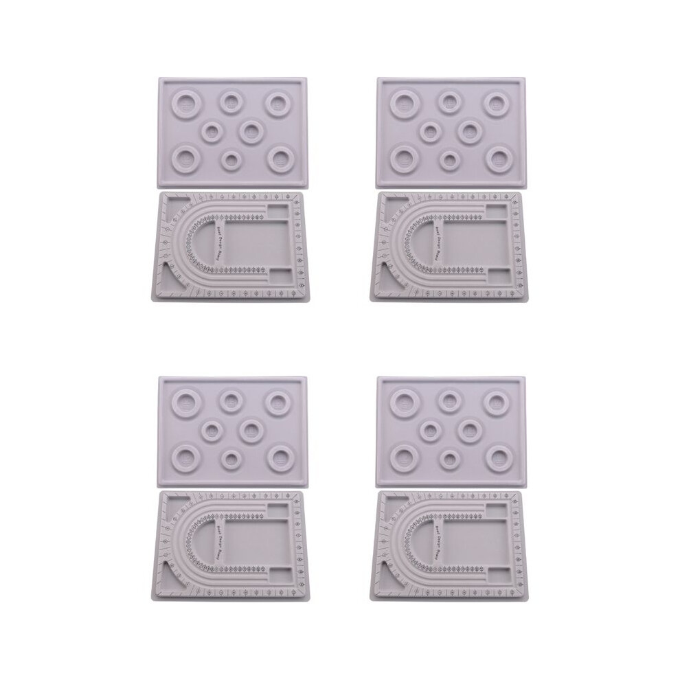 8Pcs Bead Design Board Bracelet Design Board Flocked Bead Board Necklace Beading Jewelry Organizer Tray 6032896318024