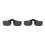 2X Polarized Rimless Rectangle Gray Lens Flip  Clip  Sunglasses Eyeglass 1