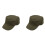 2X Boné do Exército Militar Simples Elegante Boné Castro Cadet Patrol Boné Ajustável (Exército Verde) 1