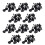 500Pcs  Lined with Fasteners Rivet Snaps Decorative Panel Snaps Suitable for 1