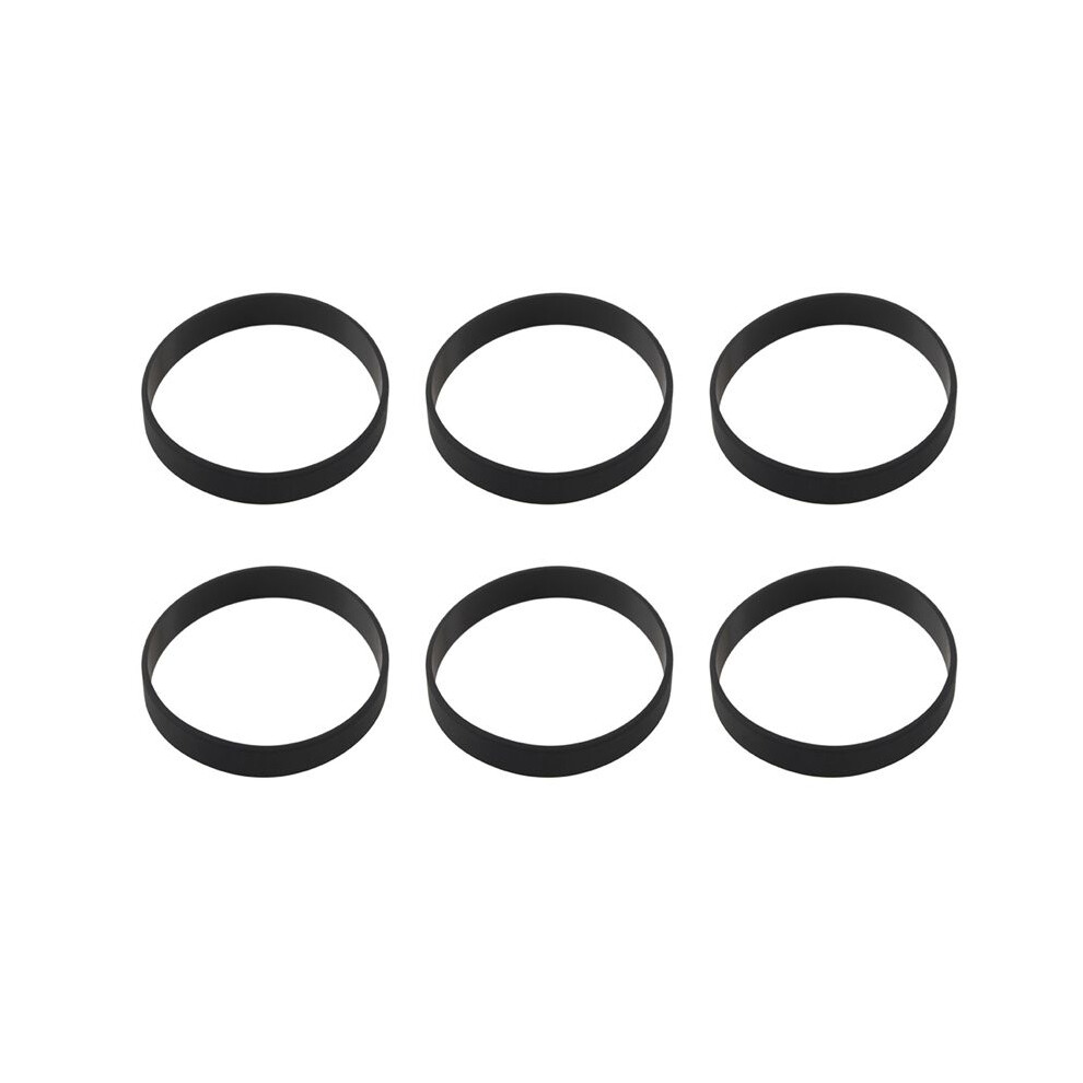 6X Fashion Silicone Rubber Elasticity Wristband Wrist Band Cuff Bracelet Bangle Black 6034197972271