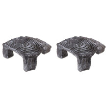 2X Piattaforma Rettile Tartaruga Crogiolarsi Acquario Decorazione Scala Acquatica Anfibio