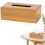 Funda rectangular para caja de pañuelos de madera de acacia (1 unidad) 2