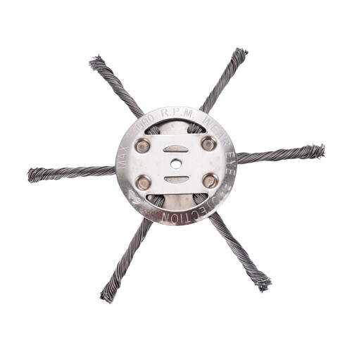 Cabeça de corte universal com fio de aço, cabeça de corte de grama de 6 polegadas com fio de aço, cabeça de corte com fio de aço para bandeja 1