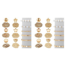 2400 Stück Abstandsperlen Set für Armband Ohrring Halskette Schmuckherstellung (6 Verschiedene Formen)