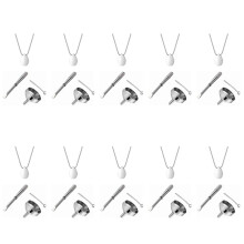 10X Collana di Urna Crematoria A Goccia D'Acqua Personalizzata A Forma di Goccia Con Kit di Riempimento per Gioielli Cremazione di Cenere