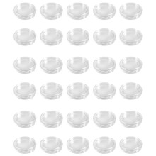 30 Pcs Small Round Transparent Plastic Coin Capsules Box 35mm