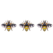 3X Fashionable Bumble Bee Crystal Brooch Pin Costume Badge Party Jewelry Gift Fashion Bee