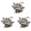 3Pc Antique Silver Colour Dragonfly Aromatherapy Diffuser Pendant Necklace 1